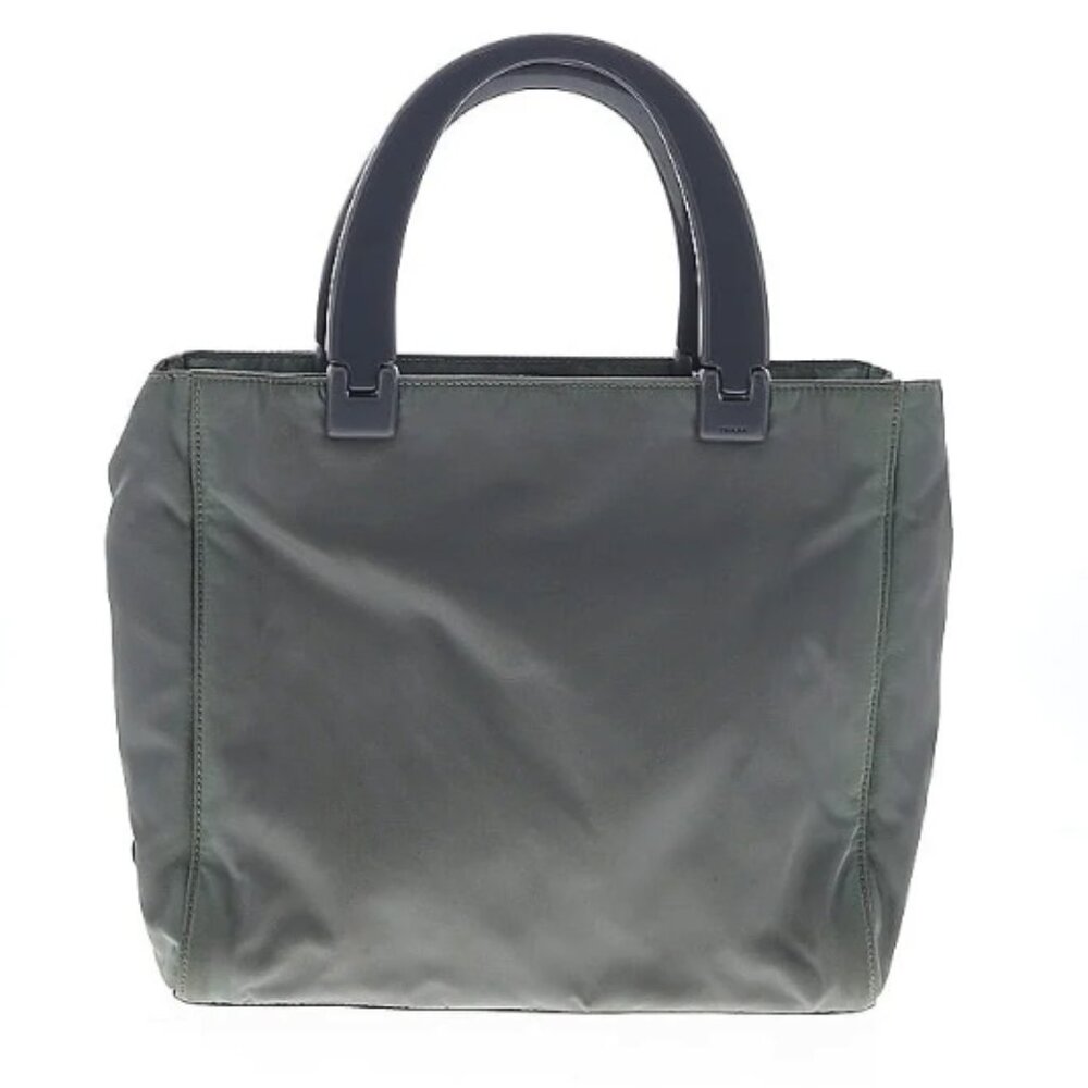 Vintage Prada Milano Grey Tessuto Nylon Tote Bag